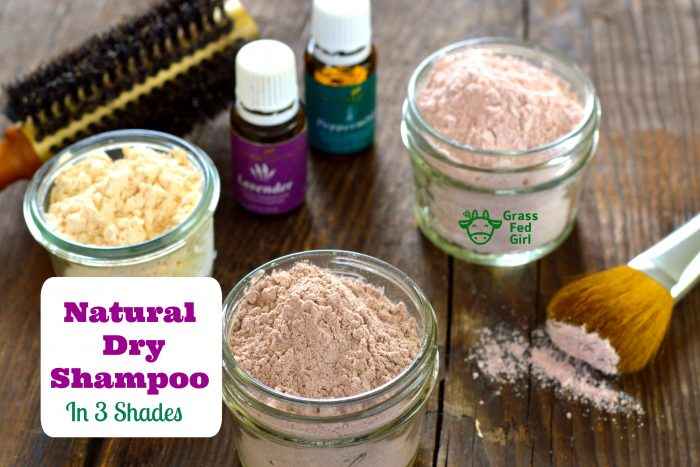 Natural Dry Shampoo Recipe in 3 Shades